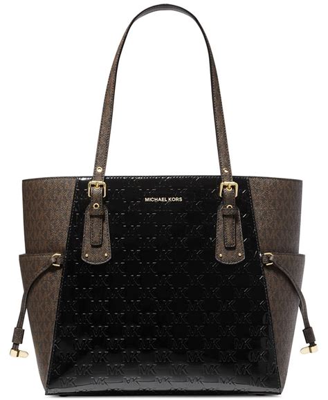 michael kors voyager tote graphite|Michael Kors saffiano tote.